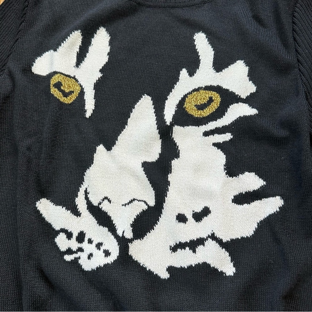 St. John Yellow Label Black Knit Sweater 3/4 Sleeve Sz P or 2 - Picture 2 of 10